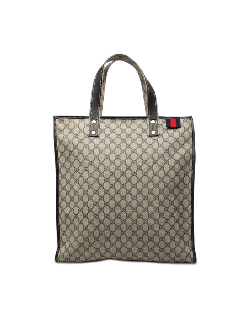 Gucci Gg Supreme Web Tote Pre-Loved #361157G68B